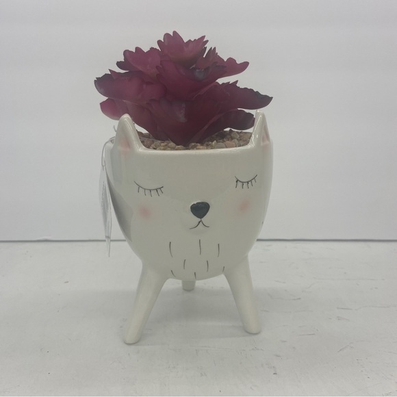 Flower Pot Girl Cat for Succulent & Plants | Cute Planter | Animal Planter - Picture 1 of 2
